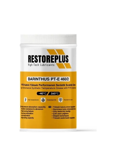 Restoreplus Barınthus Pt-e 460/2 Ptfe Katkılı Yüksek Performanslı Sentetik Sıcaklık Gresi 1 KG