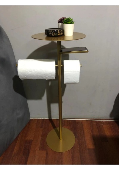 Lisa Plus Banyo Organizeri,tuvalet Kağıtlık, Havluluk Gold Gold