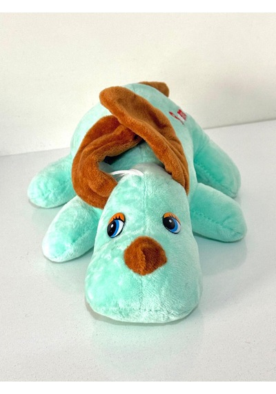 Joytoytr Miskin Köpek Peluş Oyuncak 26cm Yapışkanlı Turkuaz