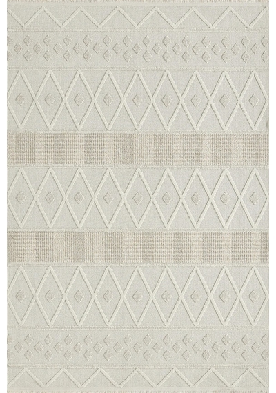 Seyran Halı Loopy 620 Krem-bej %50 Polyester - Polipropilen Yolluk