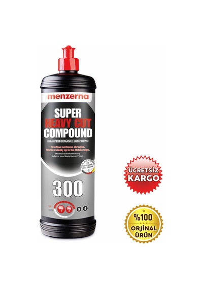 Menzerna 300 Super Heavy Compound 1 Lt Ağır Çizik  Pasta