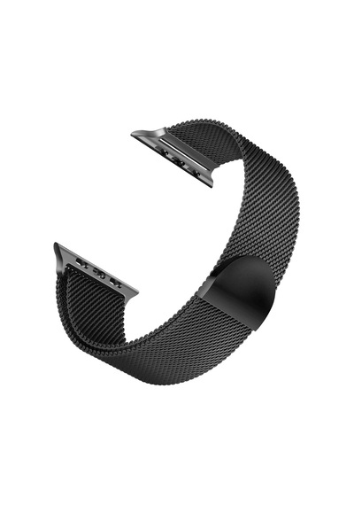 Apple Watch Series 8 41mm İçin Kordon Luxe Metal Twist Siyah Watch Series 8 41mm İle Uyumlu Kordon, Kayış - Siyah Çok Renkli