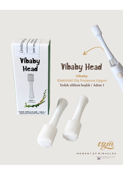 Vibaby Head Ultra Premium Yedek Fırça Başlığı Adım 1