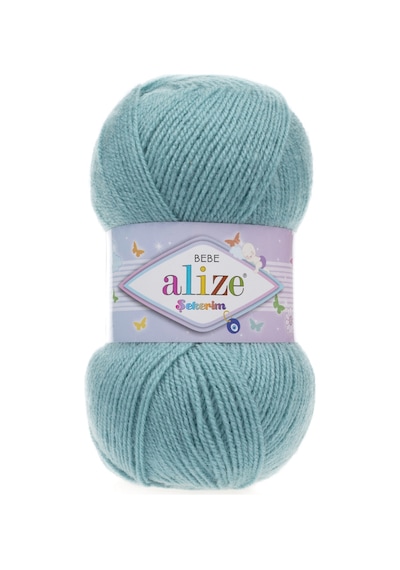 Alize Şekerim Bebe El Örgü İpi (5 Li Paket) - 124-Azur
