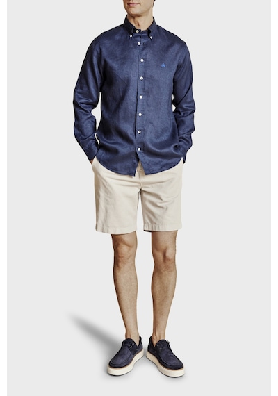 Brooks Brothers Pamuk Ve Keten Karışımlı Bağcıklı Şort Erkek Şort Bbss26mso003164 Taş