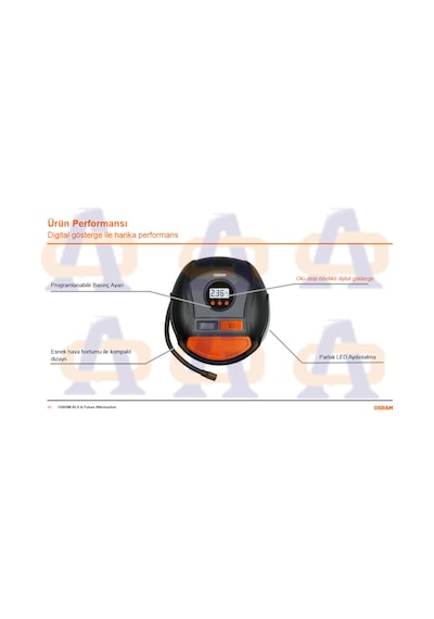 Osram Lastik Şişirme Kompresörü Tyreinflate 450  Otı450