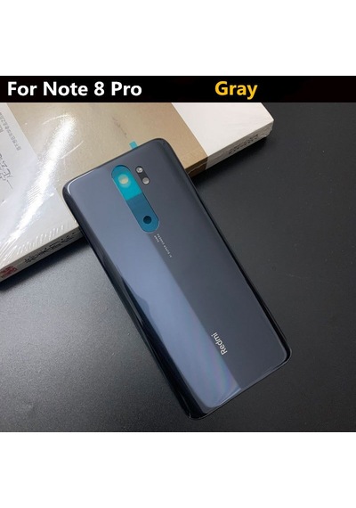 Xiaomi Redmi Note 8 Pro Arka Pil Batarya Kapak Cam M1906G7G Siyah