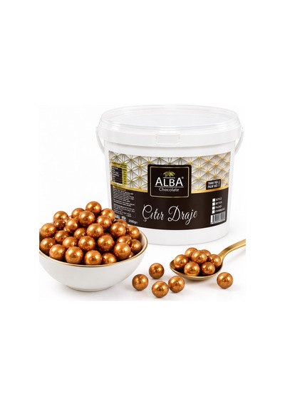 Alba Bronz Çıtır Draje 2,5 Kg Pasta Ve Tatlı Süsleme Drajesi