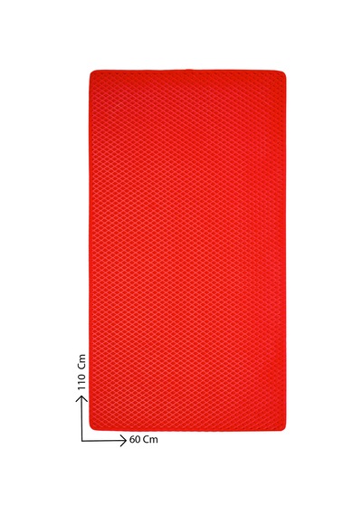 60x110 Cm Hücreli Kedi Kumu Paspası Kedi Matı Kedi Tuvalet Önü Paspası Kırmızı