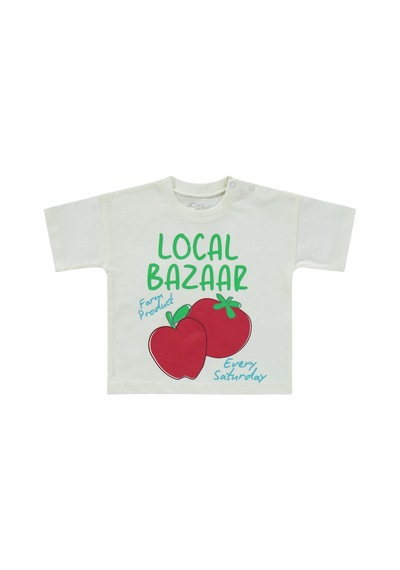 Civil Baby Local Bazaar Baskılı 6-18 Ay Takım - Ekru
