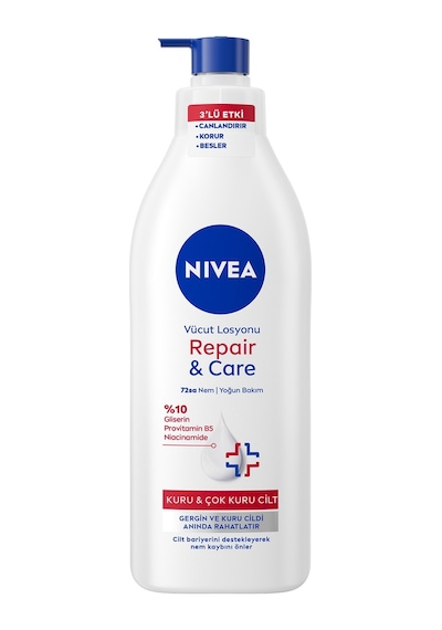 Nıvea Repair&care Kuru Ciltler Yoğun Nemlendirici Vücut Bakım Kremi 400 Ml - 8 Adet Tarı