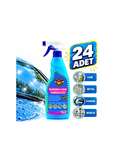 24'lü Silikonlu Cam Temizleyici 500 Ml