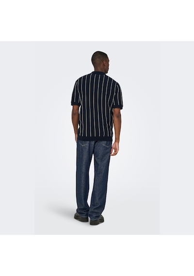 Only & Sons Saim Erkek Lacivert Polo Tişört 22037080-dsp Lacivert