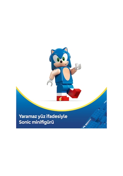 LEGO®  Sonic the Hedgehog™ Sonic: Şimşek Araba 77117 – 7 Yaş Üzeri Çocuklar için Minifigür İçeren Oyuncak Yapım Seti (126 Parça)