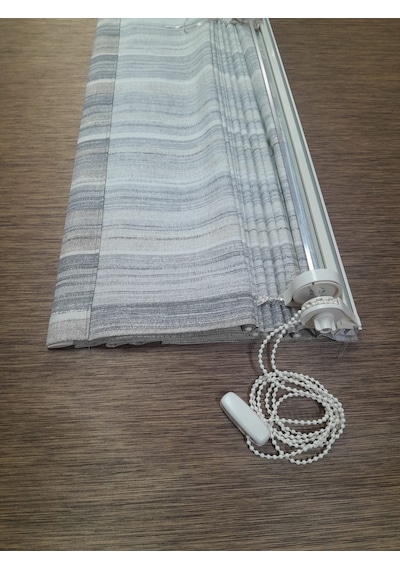 Polycotton Katlamalı Perde Gri