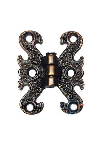 Zamak Kelebek Menteşe - Küçük, 30x40mm, Oksit, 100 Adet