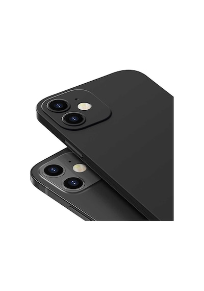 Apple Uyumlu iPhone 12 Kılıf 360 Derece Full Koruma Kılıf Siyah