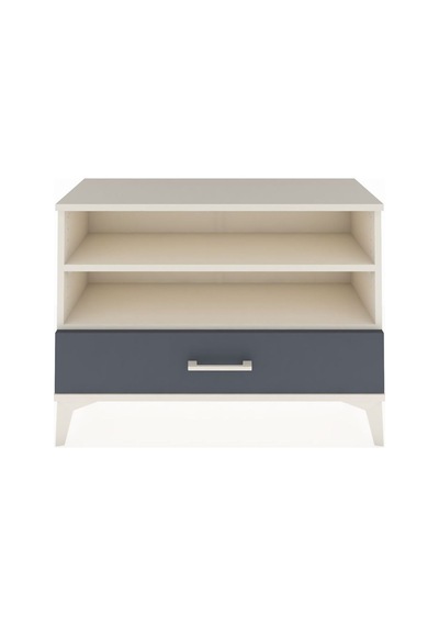 Arges Şifonyer 2 Raflı Tek Çekmeceli 88x30x64 Aytaşı-antrasit Aytaşı