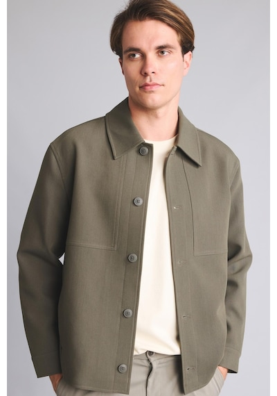 Defacto Regular Fıt Polo Yaka Astarlı Blazer Ceket G6393ax26aukh522 Haki-kh522