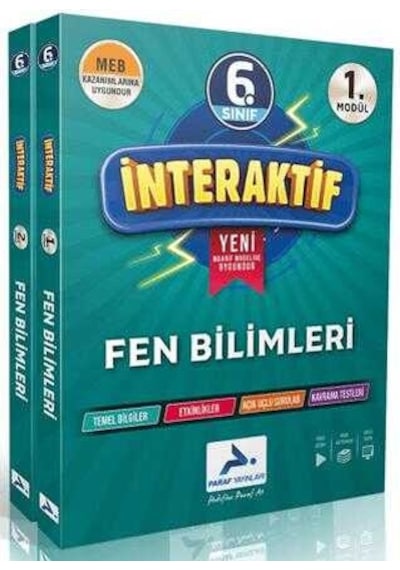 Paraf 6. Sınıf İnteraktif Fen Bilimleri Etkinlikli Çalışma Kitabı 2 Modül