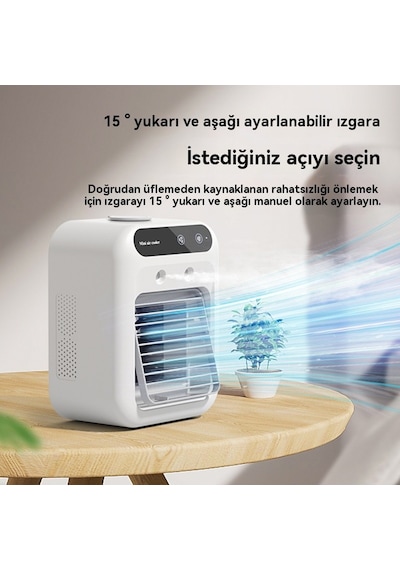 Mioji Mio AC4 3600 mAh Taşınabilir Buharlı Buzlu Nemlendirici Hava Soğutucu Vantilatör