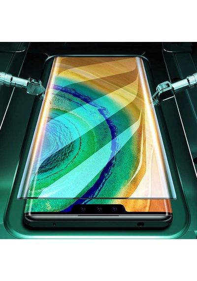 Ekılıf - Huawei Mate 30 Pro Uyumlu - Ekran Koruyucu Süper Pet Ekran Koruyucu Jelatin - Şeffaf