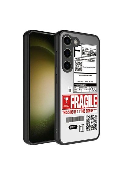 Galaxy S23 Plus Kılıf Aynalı Desenli Kamera Korumalı Parlak Zore Mirror Kapak Fragile