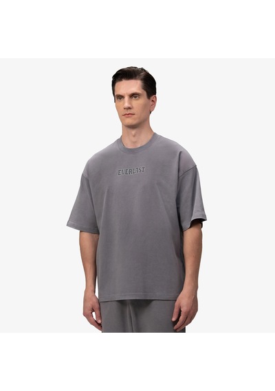 Everlast Giant Logo Oversize Koyu Gri Erkek T-shirt Tm0159 Çok Renkli
