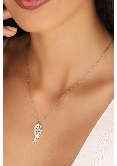 Melek Kanadı Gümüş Kolye Rose Gold