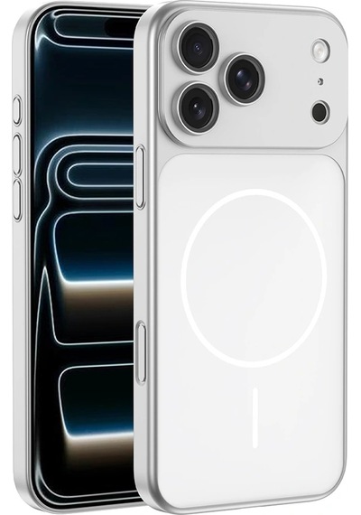 Apple Uyumlu iPhone 16 Pro Max Kılıf Zore M-safe Şarj Özellikli Kamera Korumalı Spark Kapak