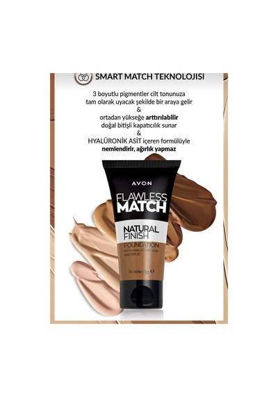Flawless Match Natural Likit Fondöten Spf20 30 Ml. Creamy Natural 230n Diğer