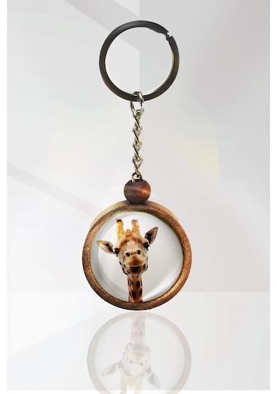 Zürafa Ahşap Anahtarlık Tek Ebat N11.12800
