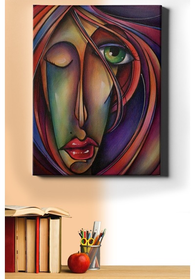 Webstyle Sayılarla Boyama Seti Kasnaklı Çizgi Kadın 40 X 50 Cm