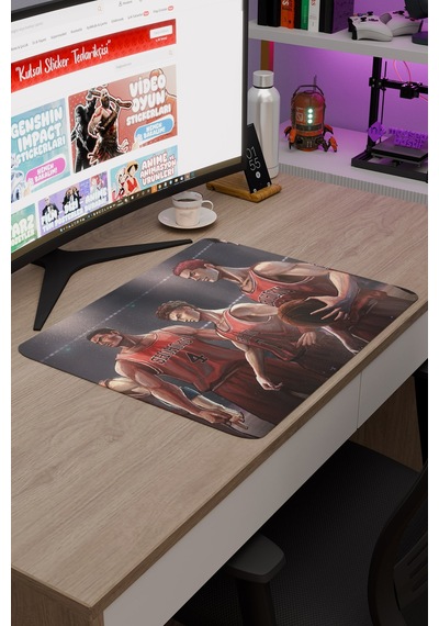 Slam Dunk Anime V1 - 48x40 Xl Gaming Kauçuk Kaymaz Taban Mouse Pad Fare Altlığı