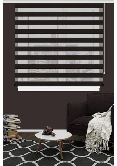 Çift Mekanizma Zebra Stor Güneşlik Perde 04 Koyu Kahve Mutfak Balkon Perdesi Çocuk Yatak Odası Perde Koyu Kahve 1 Çift Mekanizma Zebra Stor Güneşlik Perde 04 Koyu Kahve Mutfak Balkon Perdesi Çocuk Yatak Odası Perde Koyu Kahve 1