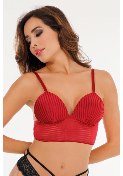 Sensu Kadın Ayarlanabilir Askılı Bralet Büstiyer - Bra2023 Bordo Bordo