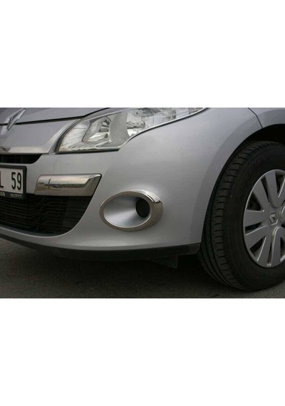 Renault Megane 3 Krom Sis Farı Çerçevesi 2 Parça 2010-2012 Arası