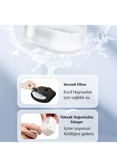Akıllı Mama Ve Su Otomatı, 2,5 L Mama Hazneli Ve 3 L Su Kaplı, Wi-fi Ve Smart Life Uygulama Kontrollü, Kedi Ve Küçük Irk Köpekler İçin Otomatik Besley