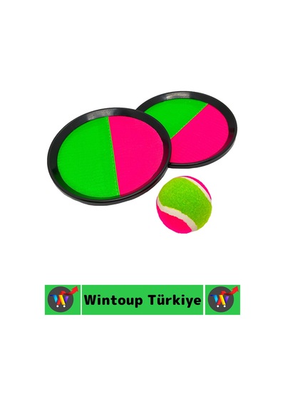 Çocuk Yetişkin El Göz Koordinasyon Gelişimi Yapışkan Cırtlı Top Yakalama Eğlenceli Catch Ball Oyunu