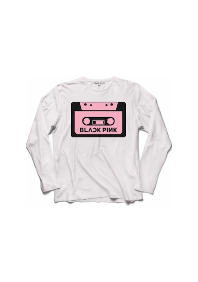 Black Pınk Blackpınk Kaset Müzik Güney Kore 6 Uzun Kollu Tişört (518428043)