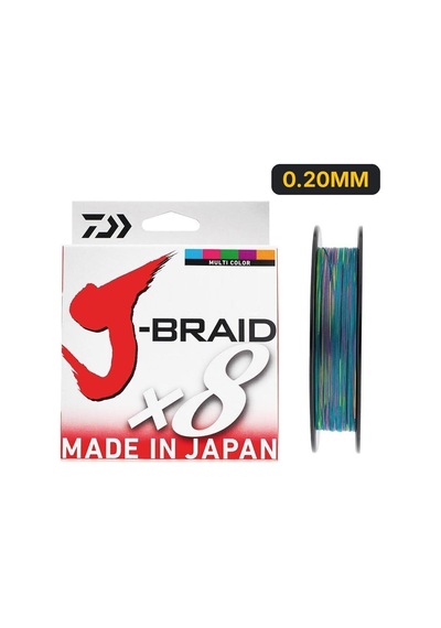 Daiwa Jbraid 8b 300 M Multicolor İp Misina 0.20mm