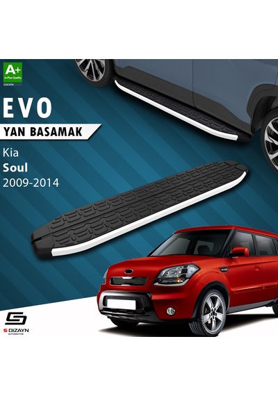 S-dizayn Kia Soul Evo Aluminyum Yan Basamak 173 Cm 2009-2014