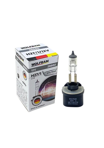 Wolfram 12 Volt H27 27 Watt 880 Düz Soketli Ampul - 2 Adet