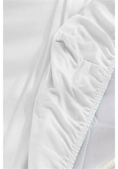 4 Adet 40 X 80 + 10 Cm Anne Yanı Lastikli Penye Kumaş Bebek Çarşafı-beyaz