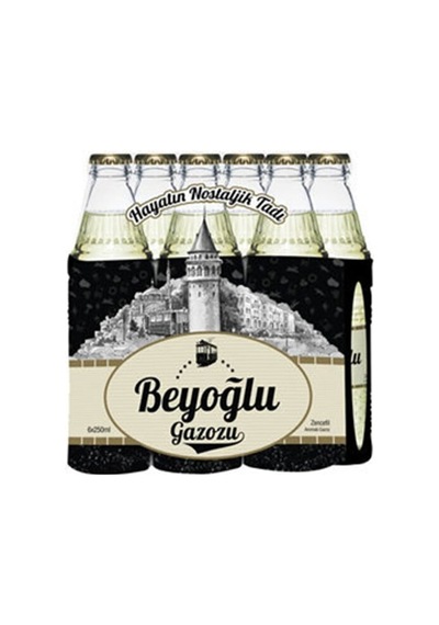 Beyoğlu Gazozu 6 Adet Beyoğlu Zencefilli Aromalı Gazoz 6x250 Ml