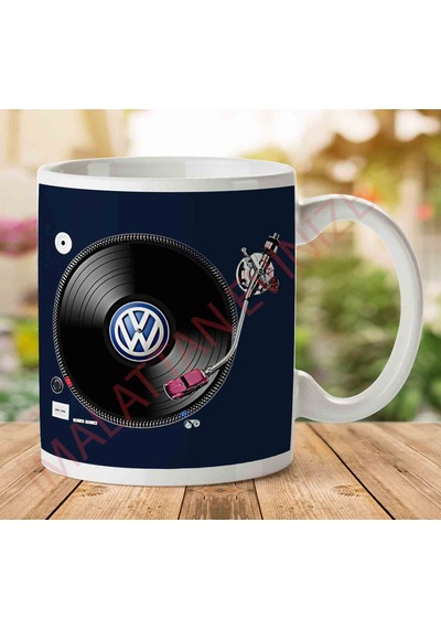 1-2240 Vw Tuning Vinyl Player İki Tarafı Baskılı Kupa Bardak.jpg