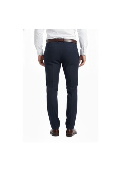 Günce Erkek Regular Fit Çizgili Kumaş Pantolon Likra Kumaş Bgl-st05036 Lacivert