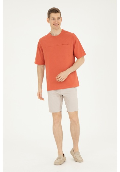 U.S. Polo Assn. Erkek Comfort Fit Bisiklet Yaka Pudra Tişört 50282236-VR042 U.S. Polo Assn. Erkek Comfort Fit Bisiklet Yaka Pudra Tişört 50282236-VR042