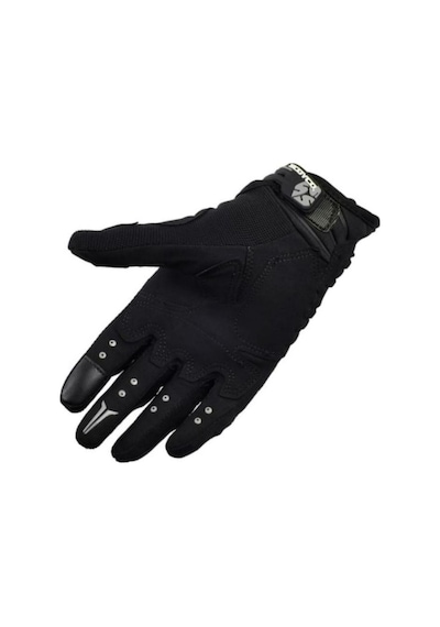 Ebakbak Motosiklet Eldiveni Carbon Korumalı Deri Ve Cordura Kumaş Sertifikalı Motor Eldiven Siyah