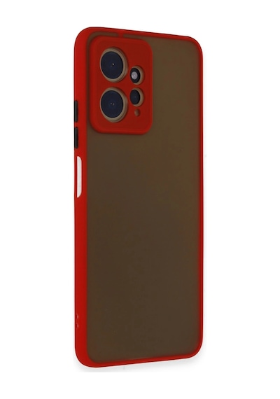 Ilkeshop Newface Xiaomi Redmi Note 12 4g Kılıf Montreal Silikon Kapak - Kırmızı